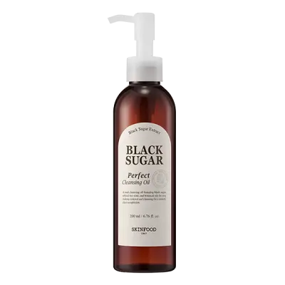 SKIN FOOD BLACK SUGAR PERFECT CLEANSING OIL 200ml 1Box (12ea)