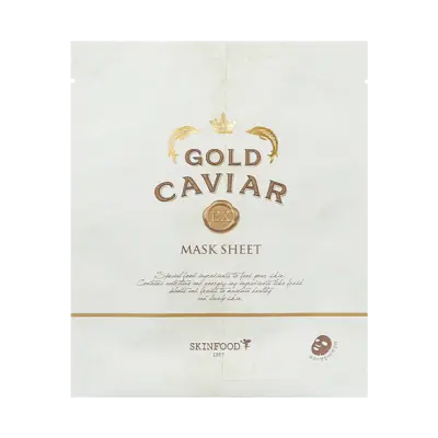 SKIN FOOD GOLD CAVIAR EX MASK SHEET 25g 1Box (20ea)