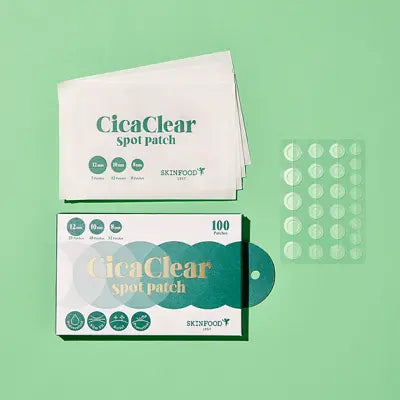 SKIN FOOD CICA CLEAR SPOT PATCH 100PATCH(4EA) 1Box (28ea)
