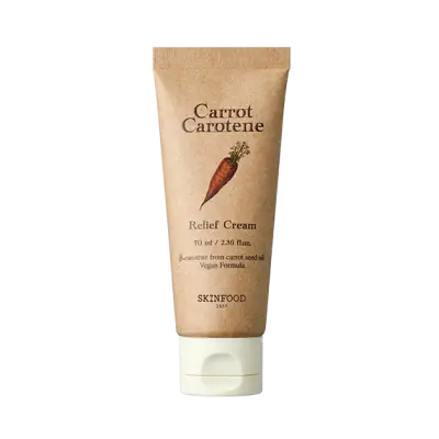 SKIN FOOD CARROT CAROTENE RELIEF CREAM 70ml 1Box (10ea)