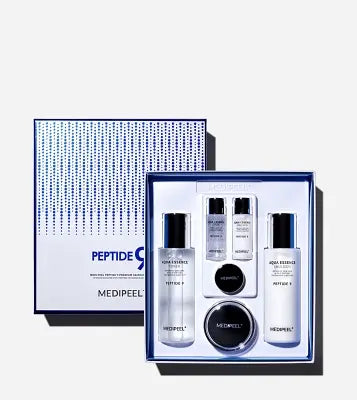 Medipeel PEPTIDE 9 PREMIUM SKIN CARE SET 250ml*2ea / 50g*1ea / 30ml*2ea / 10g*1ea 1Box (10ea)