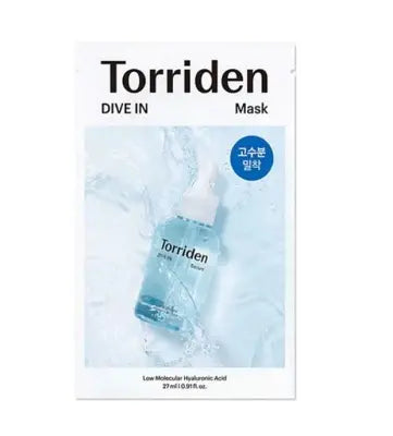 Torriden DIVE-IN Low Molecular Hyaluronic Acid Mask Pack 27ml*1ea 1Box (180ea)