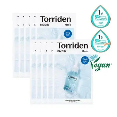 Torriden DIVE-IN Low Molecular Hyaluronic Acid Mask Pack 1Box (18ea)