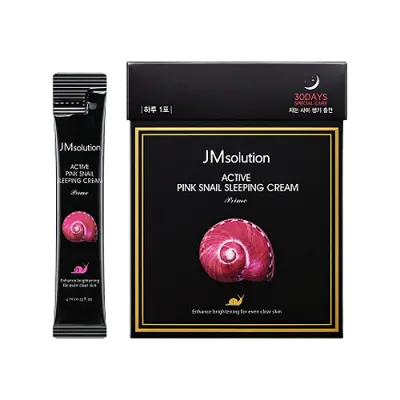 JM solution JMsolution Active Pink Snail Sleeping Cream Prime 4ml*30ea 1Box (1ea)