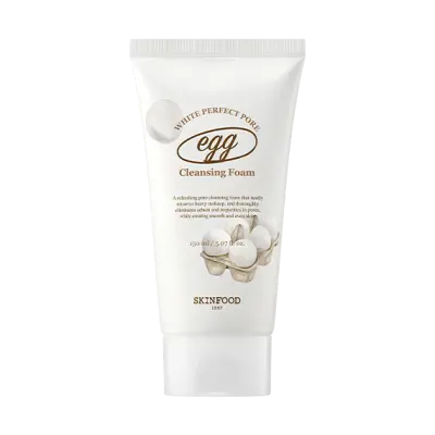 SKIN FOOD EGG WHITE PERFECT PORE CLEANSING FOAM 150ml 1Box (10ea)