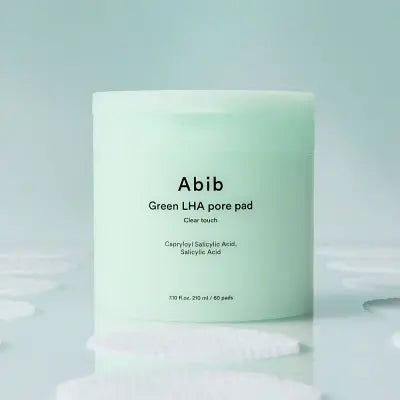 Abib Green LHA pore pad Clear touch 210ml /60pads 1Box (30ea)