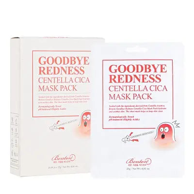 Benton GOODBYE REDNESS CENTELLA MASK PACK [1BOX] 23g x 10매 1Box (50ea)