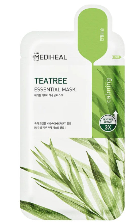 MEDIHEAL Tea Tree Essential Mask *10 (Ver.2)_LW 1Box (28ea)