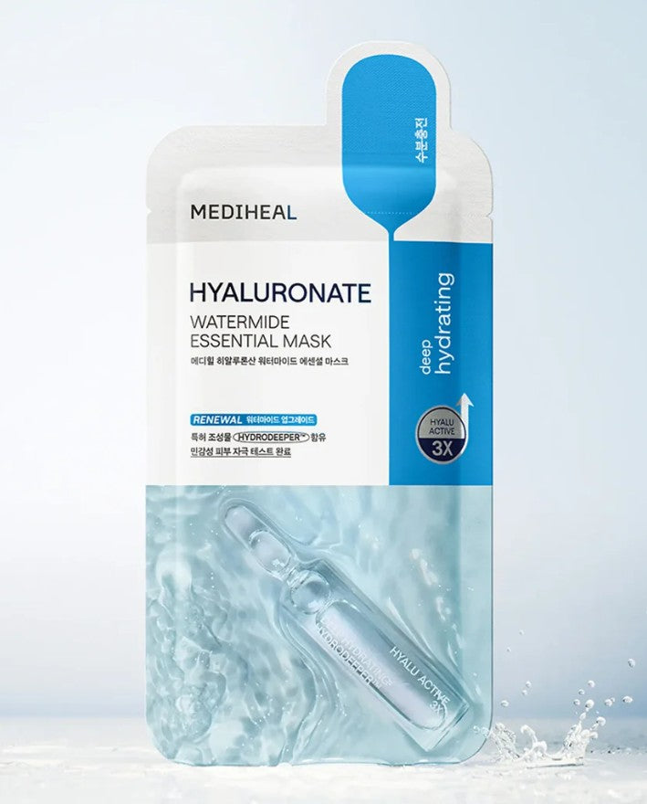 MEDIHEAL Hyaluronic Water?Mide Essential Mask *10_LW 1Box (28ea)