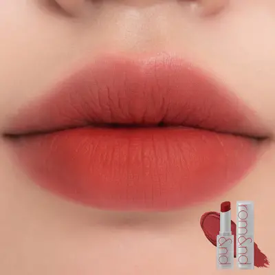 rom&nd ZERO MATTE LIPSTICK 18 TANNING RED 1Box (15ea)
