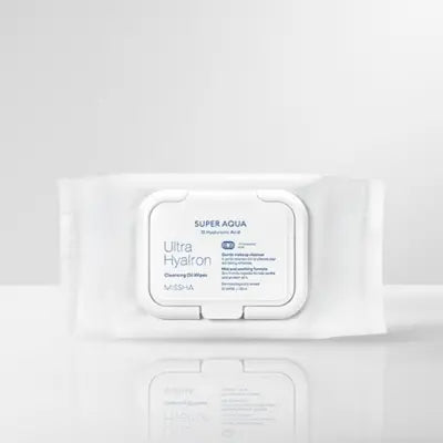 missha SUPER AQUA ULTRA HYALRON CLEANSING OIL TISSUE(70SHEET) 362ML 1Box (10ea)