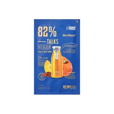 missha TALKS VEGAN SQUEEZE SHEET MASK [S 27G 1Box (20ea)