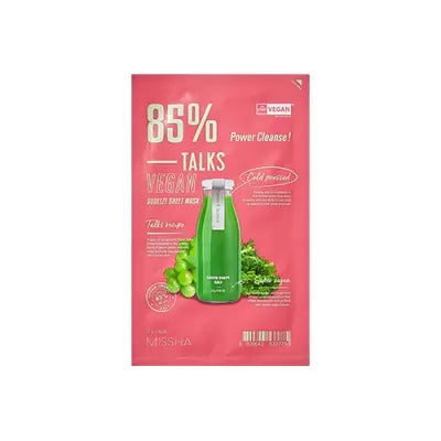 missha TALKS VEGAN SQUEEZE SHEET MASK [P 27G 1Box (20ea)