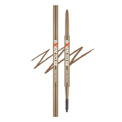 Apieu BORN_TO_BE_MADPROOF_SKINNY_BROW_PENCIL_[02 LIGHT BROWN] 0.09g 1Box (6ea)