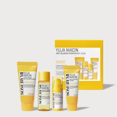 SOME BY MI YUJA NIACIN ANTI-BLEMISH STARTER KIT (4components) 1Box (50ea)