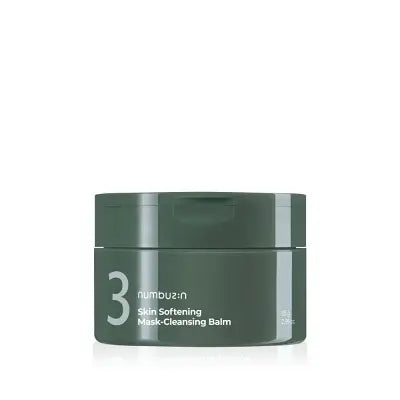 Numbuzin No.3 Pore & Makeup Cleansing Balm with Green Tea and Charcoal 85g 1Box (90ea)