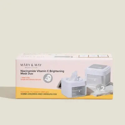 Mary&May Niacinamide VitaminC Brightening Mask Duo (400g x2) 1Box (6ea)