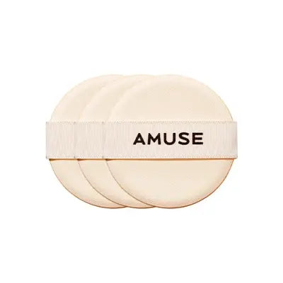 AMUSE DEW JELLY VEGAN CUSHION PUFF 3P 1Box (1ea)