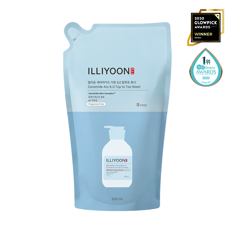 ILLIYOON Ceramide Ato 6.0 Top to Toe Wash 500ML (Refill 1Box (6ea)