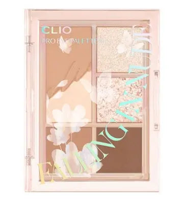 CLIO Pro Eye Palete Mini 0.6gX4, 1.6gX1 #004 Falling In Nude 1Box (180ea)