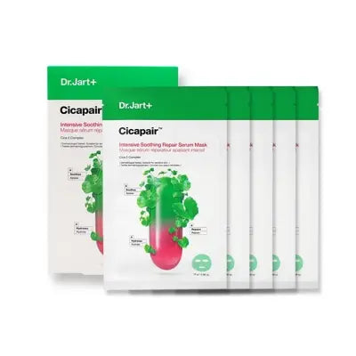 Dr.Jart+ Cicapair Intensive Soothing Repair Serum Mask(25g*5ea) 1Box (24ea)