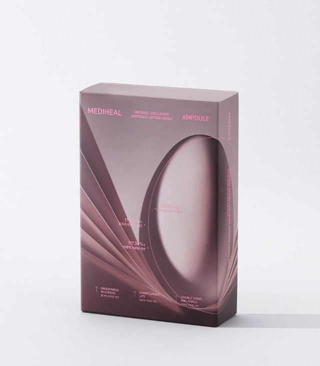 MEDIHEAL Retinol Collagen Ampoule Contour Mask *10 1Box (50ea)