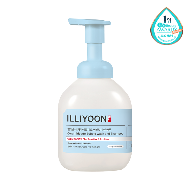 ILLIYOON Ceramide Ato Bubble Wash & Shampoo 400ml(BI(25 1Box (6ea)